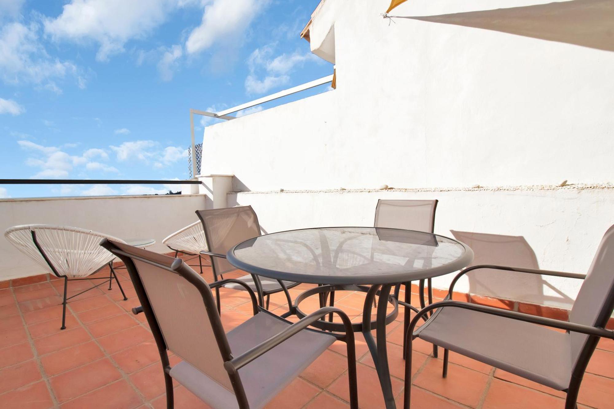 Duplex Estilo Boho Con Increible Terraza Y Vistas Al Mar En Estepona - Las Abejeras 609 Daire Dış mekan fotoğraf