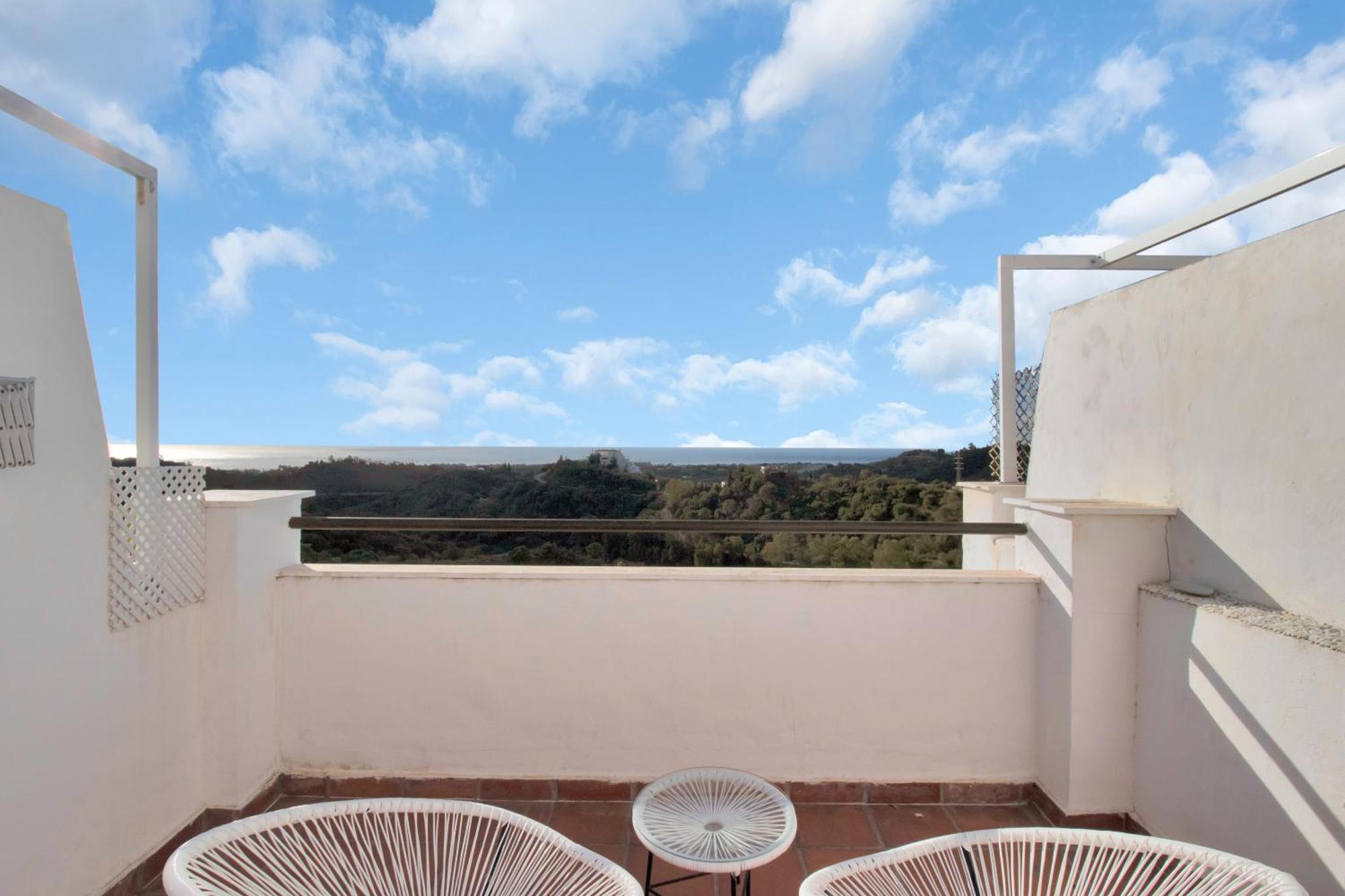 Duplex Estilo Boho Con Increible Terraza Y Vistas Al Mar En Estepona - Las Abejeras 609 Daire Dış mekan fotoğraf